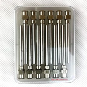 Resim Mingjin Shop 1 10GAUGE Tarzı 12 Paket - Dağıtım Iğnesi - Tamamı Metal, Paslanmaz Çelik Künt Uçlu Luer Lock (8 G,10G,12G,14G Veya Isteğe Bağlı Karışım)) (Yurt Dışından) 