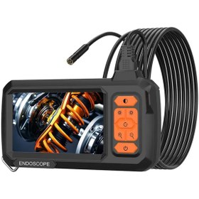 Resim Yellowtech Ekranlı 3 Kameralı Endoskop Yılan Kamera | 4.3'' Renkli Ekran, 10m Sert Kablo, IP67 Su Geçirmez 