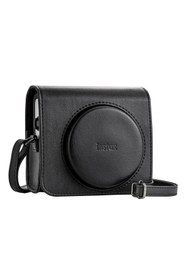 Resim Fujifilm Instax SQ40 Siyah Fotoğraf Makinesi 10lu Kare Film Deri Kılıf ve Siyah Albüm 