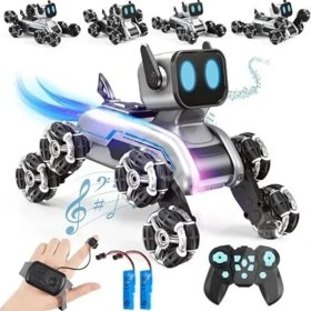 Resim Uzaktan Kumandalı Şarjlı Robot Araba, 8 Tekerlekli, Eğlenceli Oyun 