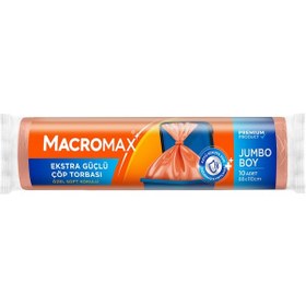 Resim Macromax Extra Güçlü Çöp Torbası Jumbo Boy 10 Adet 5 Adet 