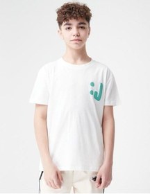 Resim Jack Lions Erkek Çocuk Pamuklu Yazılı Tshirt-14022-krem Krem 