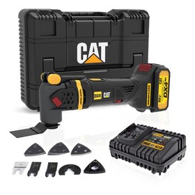 Resim CAT DX41 18Volt/4.0Ah Li-ion Tek Akülü Kömürsüz Profesyonel Çok Amaçlı Devir Ayarlı Raspalama+14 Adet Aksesuar 