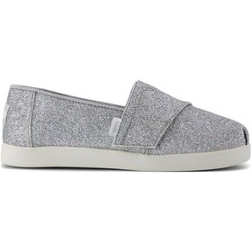 Resim 10022068 Silver Espadril / Keten Kadın 10022057 10022068 Toms Alpargata Classic Iridescent Glimmer Gümüş 