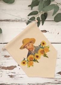 Resim Yatak Odası Pinterest Duvar Dekoru, Van Gogh Sanat Serisi, Kanvas Flama Askılı Duvar Örtüsü NO:453 - Renkli - 21 / 30 x 40 