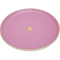 Resim Pembe Düz Tabak, 20 cm 