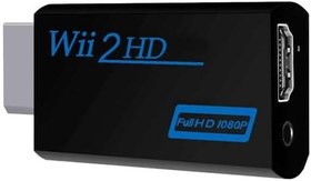 Resim OcioDual Wii U ve Mini TV Monitörü TV Projektörü için Ekstra 3,5 mm Ses Çıkışlı Wii HDTV Dönüştürücü Konsol Adaptörü 