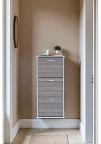 Resim Eliusta Soren 3 Düşer Kapaklı 52 Cm Cordoba Ayakkabılık 52x114x26 Cm Asma 6 Bölmeli Ayakkabılık Cordoba 