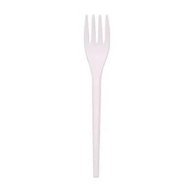 Resim Rubikap Compostable Tek Kullanımlık Çatal, 16 cm 