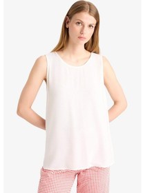 Resim Defacto Yuvarlak Yaka Beyaz Plaj Üstü-fall İn Love D9762ax25smwt16 Beyaz 