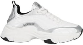 Resim Love Moschino Logolu Deri Kalın Tabanlı Sneaker Ayakkabı Bayan AYAKKABI JA15376G0NJT010A 