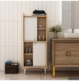 Resim Leeds Banyo Dolabı Ve Çok Amaçlı Dolap Safirmeşe-Beyaz 