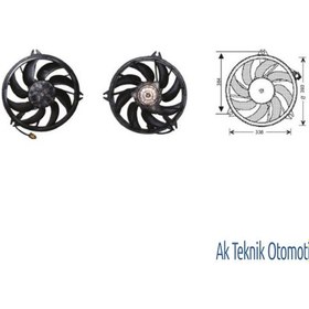 Resim Fan Motoru 12V Peugeot 206 05>1,1 1,4 1,6 2,0 98>> 504625842 