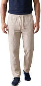 Resim DeepSEA Çizgi Dokulu Rahat Kesim Yazlık Spor Pantolon - Hafif Kumaş Modern Tasarım 2600263 