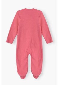 Resim Luess Kız Bebek Rahat Kalıp Mevsimlik %100 Pamuk Tulum - Pembe 0-3 Ay 6-9 Ay Pembe 