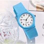 Resim Gaojunshop01 Mavi Makaron Renkli Minimalist Roma Rakamlı Kuvars Kol Saati - Sevgililer Günü Hediyesi Diğer 