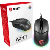 Resim Msi Clutch GM11 Gaming Mouse, Rgb LED Aydinlatma, Altin Kaplama USB Baglanti 