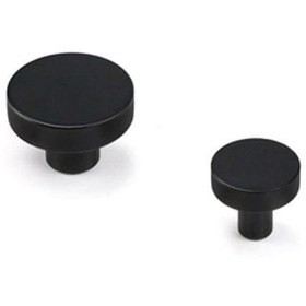 Resim System Siyah 26 mm Düğme Mobilya Kulpu (SY1910 0026 AL6) 