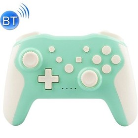 Resim Sones Ns009 6 Eksenli Titreşimli Kablosuz Bluetooth Oyun Kumandası Switch Pro İçin, Yeşil Ve Beyaz Diğer 