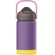 Resim Oein Çocuk Moda Macaron Su Kupası Termos Kupası Tutlu Taşınabilir Anti-Drop Silikon Kapak Su Kupası Kapasite360MLMor (Yurt Dışından) 