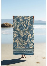 Resim Dijital Baskı Plaj Deniz Havlusu Modern Bacı Milano Desenli Peştamal Hvl0155 Renkli 