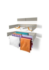 Resim Kurutmalık Çamaşır Askısı - Duvara Monte Çamaşırlık - Patentli Tasarım Cappuccino-120cm Cappuccino 