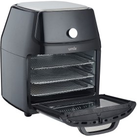 Resim Umie FR20 16L Siyah 1800w Dijital Dokunmatik Ekran COMBO Airfryer/Fritöz 