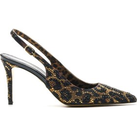 Resim Sofia Baldi Denre Leopar Tekstil Kadın Stiletto & Abiye 