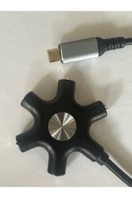 Resim KEEPRO Typec ses kartı 5 çıkışlı typec ses kartı 5 port type-c ses kartı 