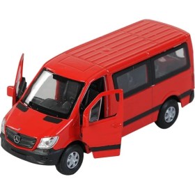 Resim Welly Metal Mercedes Sprinter Minibüs Kırmızı 