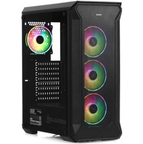 Resim Dark GUARDIAN PRO 4x12cm Adreslenebilir RGB Fan USB3.0 T-Glass ATX Oyuncu Kasası 