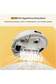 Resim Roborock İstasyonlu Hassas Haritalama Akıllı Yön Bulma 10000pa Robot Süpürge, Kenar Temizleme Sistemli 