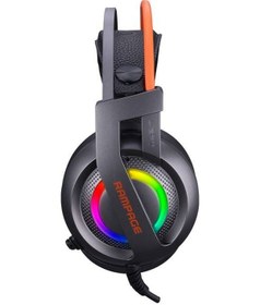 Resim Rampage RM-X7 TORNADO USB RGB 7.1 Mikrofonlu Kulak Üstü Oyuncu Kulaklık 