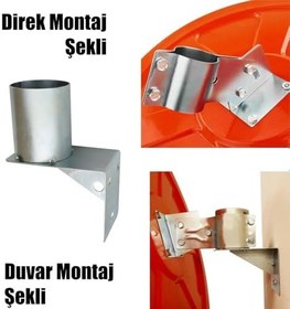 Resim LOREX LR-A35W Trafik Güvenlik Aynası - Otopark Aynası 80 cm - Dış Bükey Ayna - Duvar ve Direk Montaj Aparatı Dahil 