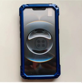 Resim Honeybeeshop İphone Uyumlu 16 Plus Mavi İçin 360 Derece Şok Emici Metal Kapsamlı Koruma Ekran Filmli Dayanıklı Telefon Tutucu 