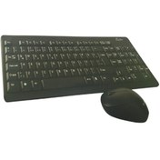 Resim ARALMİNİAVM Kablosuz Q Tr Klavye Multimedya Wireless Siyah Klavye Ve Mouse Seti - Siyah 
