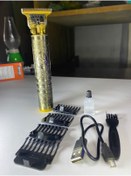 Resim Bluemax Saç Sakal Vücut Tıraş Makinesi Çizik Atma Sıfır Alır Güçlü Performans 4 Taraklı Metal Yapılı Altın 
