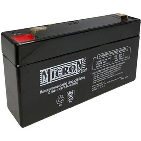 Resim 6V 1.3 Ah Mıcron Kuru Bakımsız Akü 