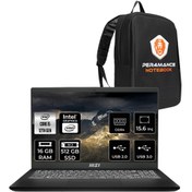 Resim MSI Modern 14 C12MO i7 1255U 16GB 512GB SSD 14" FHD IPS FDOS Taşınabilir Bilgisayar & PER4 ÇANTA 