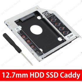 Resim 12.7Mm Sata 3.0 2.5 İnch Notebook Hdd Ssd Caddy Kızak Kutu 