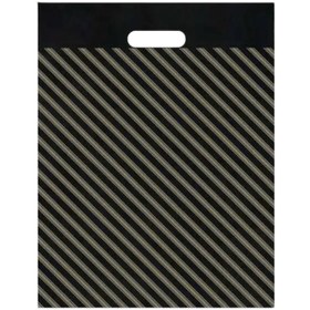 Resim Kimpack Siyah Çizgili No:3 Takviyeli Poşet - 50 Adet 