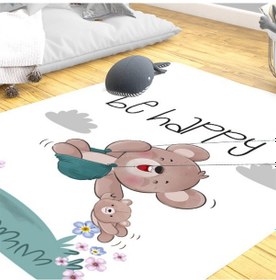 Resim Momys Care Tatlı Ayıcık Çocuk Odası Halı Model 100x160 Cm - Beyaz 