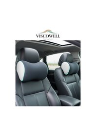 Resim Visco 2 Adet Araç Ev Ve Ofis Koltuğu İçin Uyumlu Baş Boyun Destek Yastığı Lacivert 