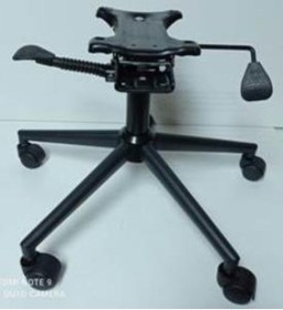 Resim Kamusalmarket Metal Konik Yıldız Ayak Siyah Renk Çift Kollu Mekanizma 