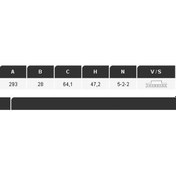 Resim YAVUZSAN 15444 Fren Diski Arka Crv 01- 302×10×64,2 5 Bijon 