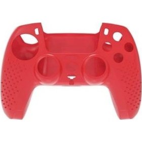 Resim Konsol İstasyonu Kırmızı Playstation 5 Ps5 Kol Kılıfı Dualshock 5 Kabartmalı Kılıf 