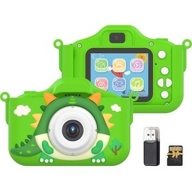 Resim Tenfowee Çocuklar İçin 1080p Çift Lensli Dijital Fotoğraf Makinesi - 48mp, 2.0 Ips Ekran, Oyunlar Ve Usb Şarj 