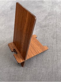 Resim KLC CREATIVE Ahşap Telefon Tutacağı Stand 