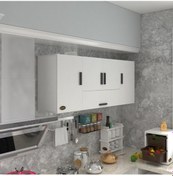 Resim Kenzlife hazır mutfak acus22 byz 060*150*22 mutfak banyo dolabı kapaklı raflı 