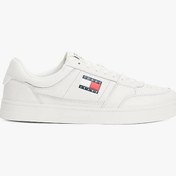 Resim Tommy Hilfiger Tommy Jeans Erkek Beyaz Greenwich Essential Deri Sneaker 